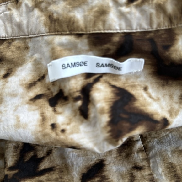 Samsoe Samsoe DEMI DRESS AOP CAMO CLAY size small - Picture 7 of 9
